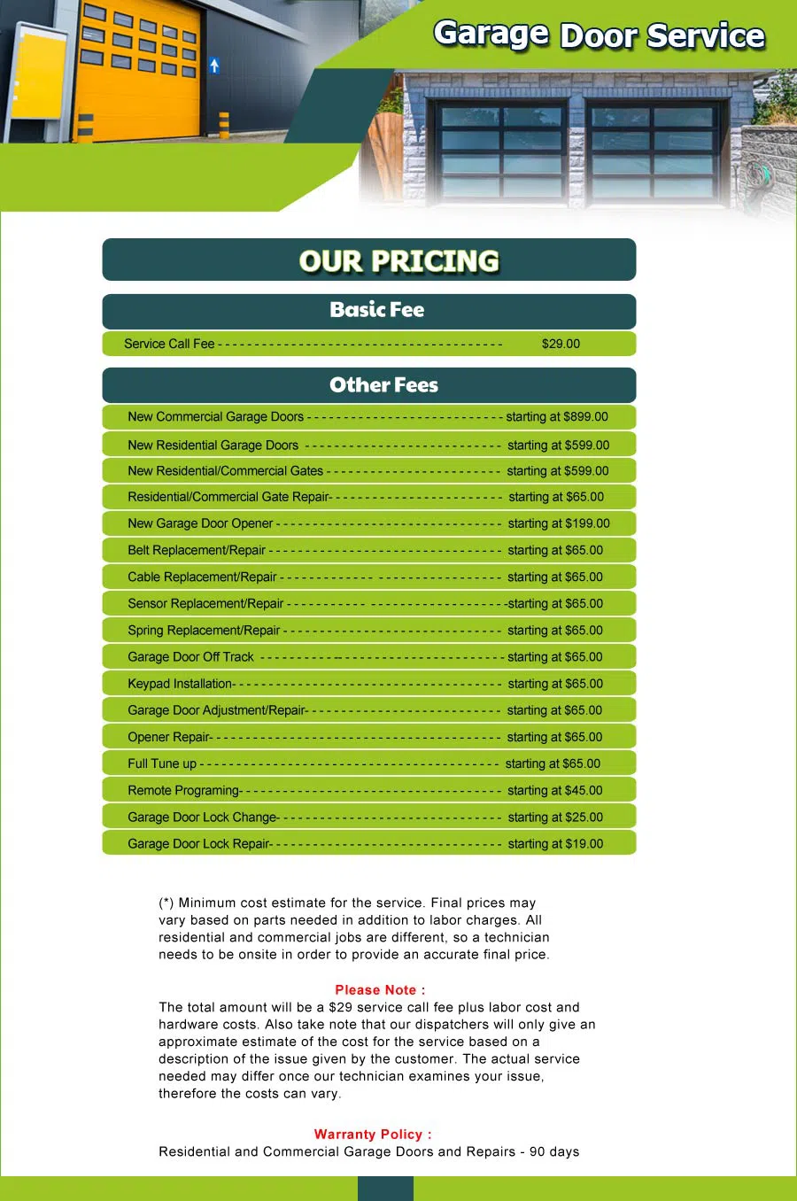 Garage Door 24 Hours Repair Winnetka, CA 747-217-0897